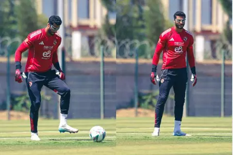 على خطى بايرن وقاهر برشلونة.. لماذا ارتدى حراس الأهلي نظارات في التدريبات؟ (صور)